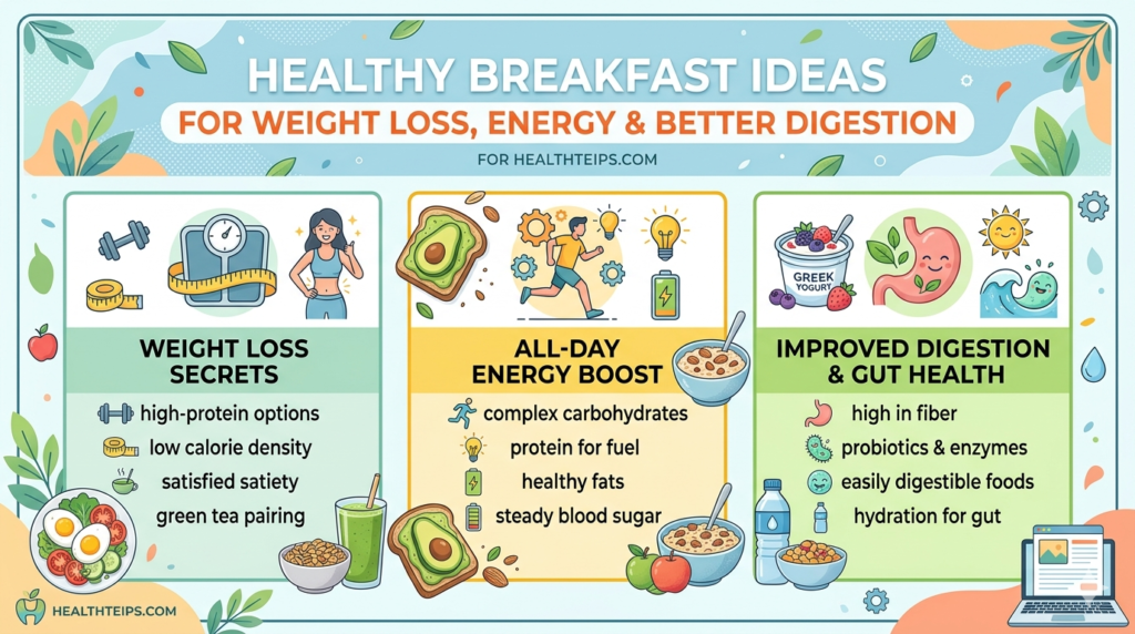 Healthy Breakfast Ideas for Weight Loss, Energy and Better Digestion