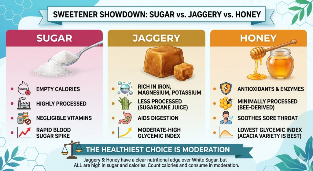 suger and honey health tips